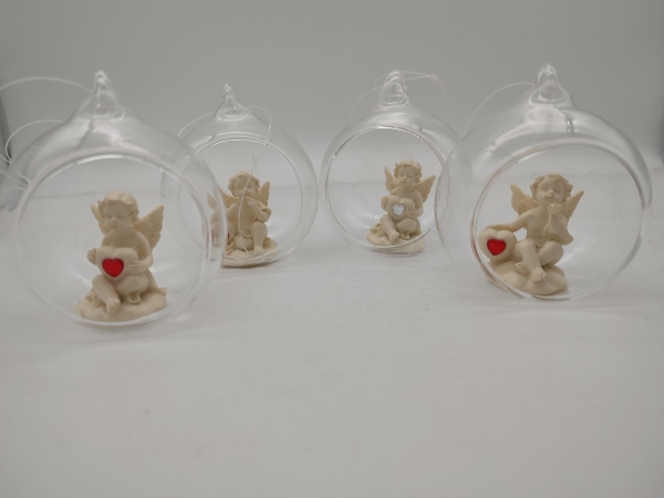 4 baubles with angels - Kopie
